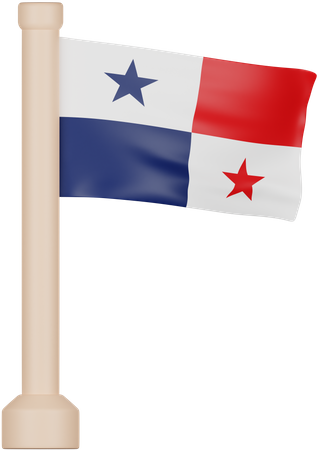 Drapeau panaméen  3D Icon