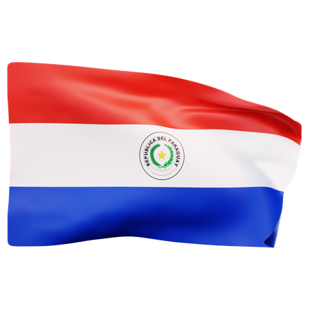 Drapeau du Paraguay  3D Icon