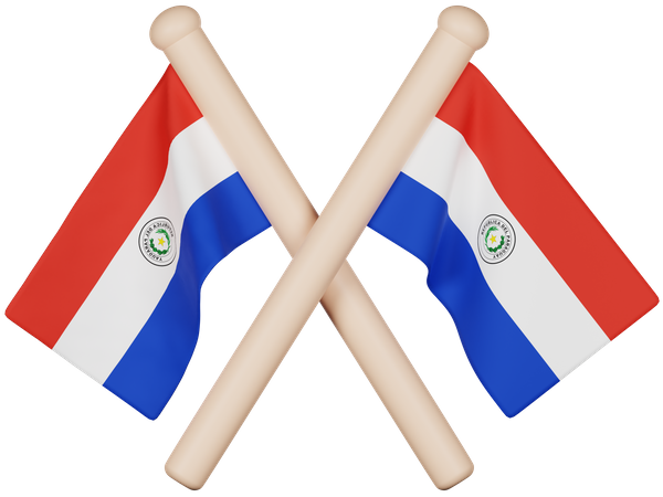 Drapeau du Paraguay  3D Icon