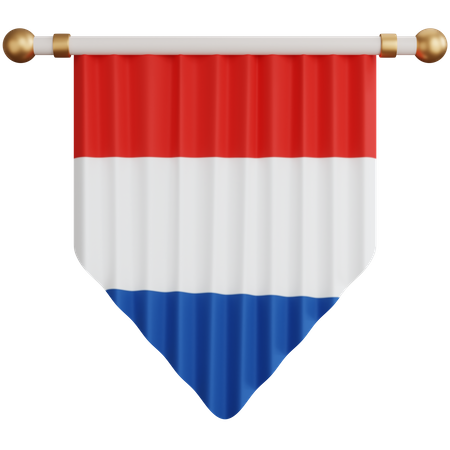 Drapeau des Pays-Bas  3D Icon