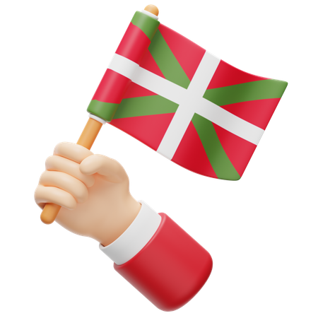 Drapeau du pays basque  3D Icon