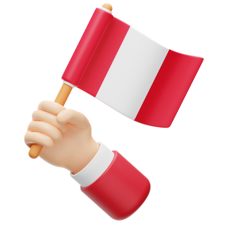 Drapeau du Pérou  3D Icon