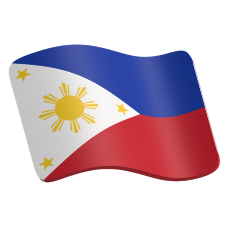 Drapeau philippin  3D Icon