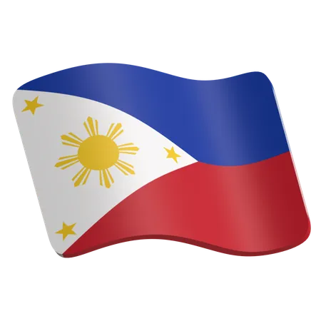 Drapeau philippin  3D Icon