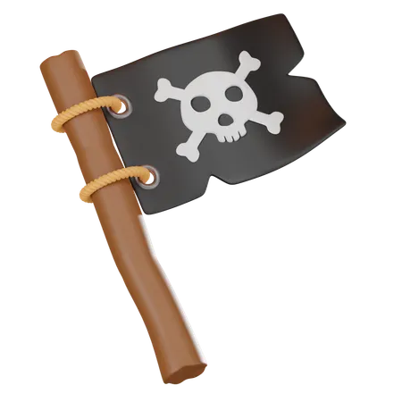 Drapeau pirate  3D Icon