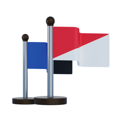 Drapeau politique  3D Icon