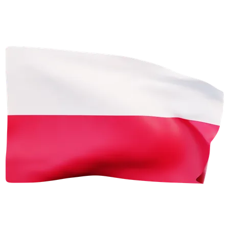 Drapeau de la pologne  3D Icon