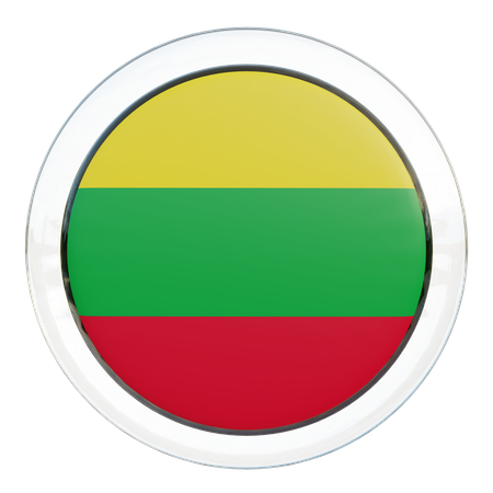 Drapeau rond aéro  3D Icon