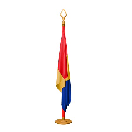 Drapeau de la Roumanie  3D Icon