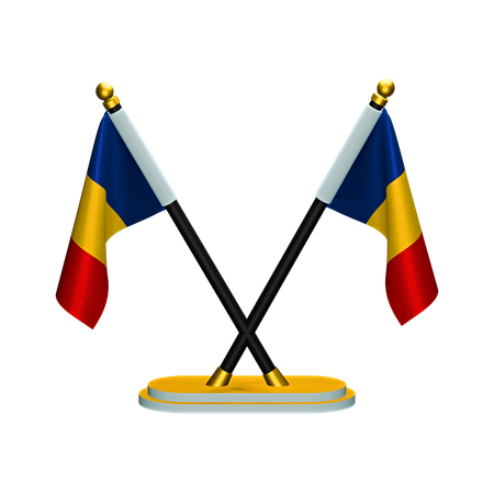 Drapeau de la Roumanie  3D Icon