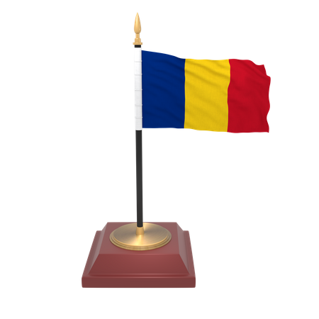 Drapeau de la Roumanie  3D Icon