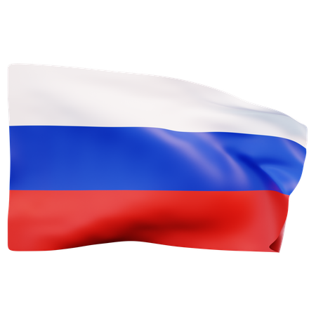 Drapeau de la Russie  3D Icon