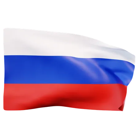 Drapeau de la Russie  3D Icon