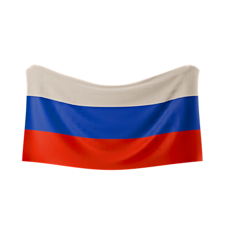 Drapeau de la Russie  3D Icon