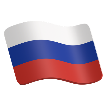 Drapeau de la Russie  3D Icon