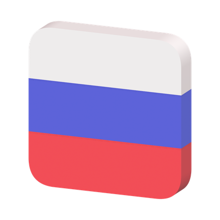 Drapeau de la Russie  3D Icon