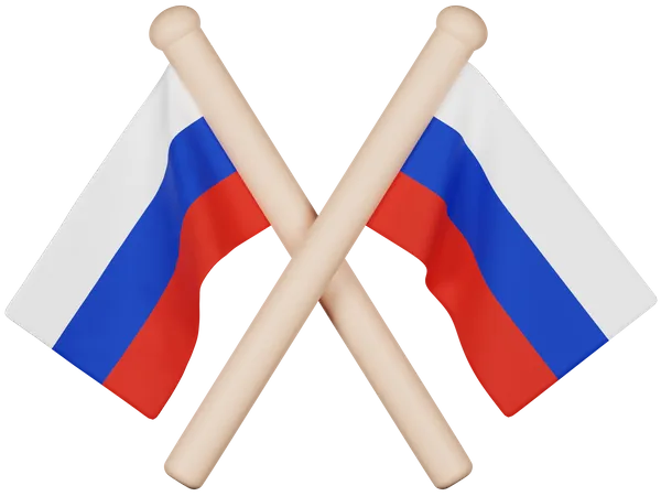 Drapeau de la Russie  3D Icon