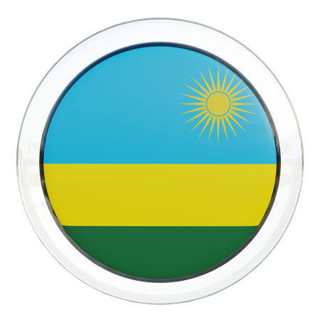 Drapeau rwandais  3D Flag