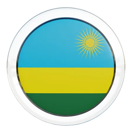 Drapeau rwandais  3D Flag