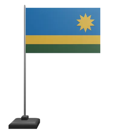 Drapeau rwandais  3D Icon