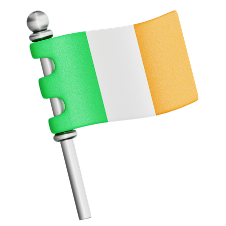 Drapeau de saint patrick  3D Icon