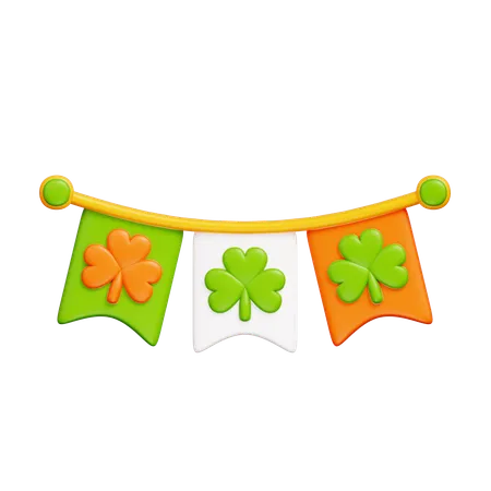 Drapeau de saint patrick  3D Icon