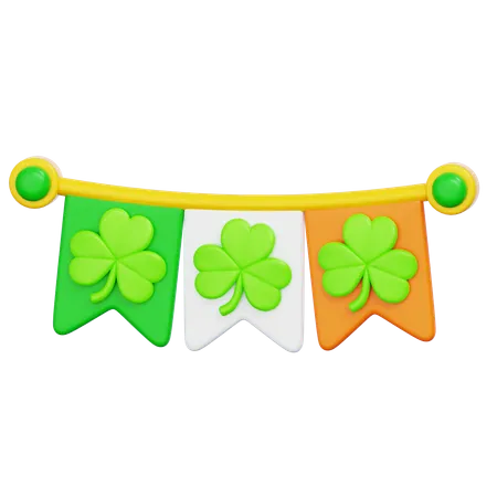 Drapeau de saint patrick  3D Icon