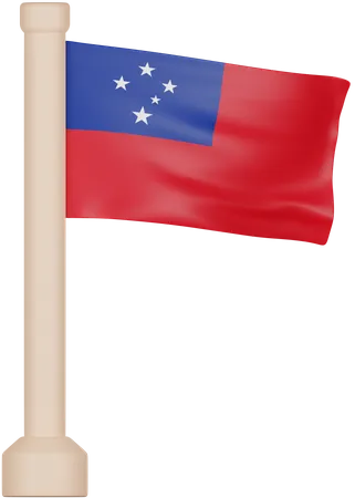 Drapeau des Samoa  3D Icon