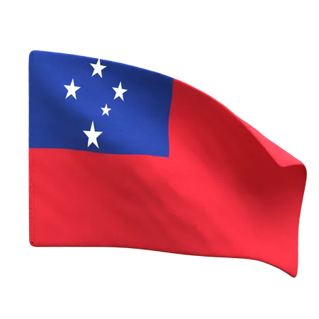 Drapeau des Samoa  3D Icon