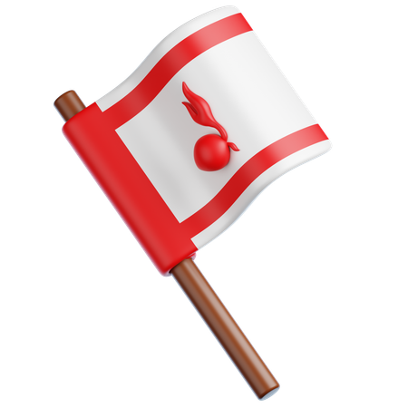 Drapeau éclaireur  3D Icon