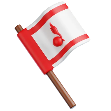 Drapeau éclaireur  3D Icon