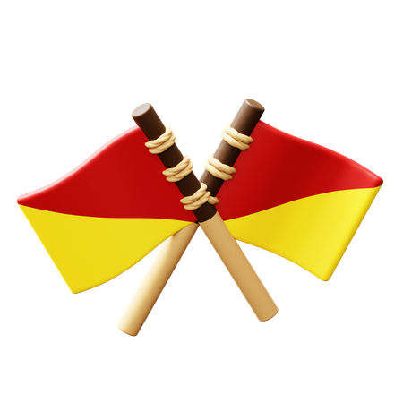 Drapeau sémaphore  3D Icon