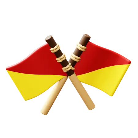 Drapeau sémaphore  3D Icon