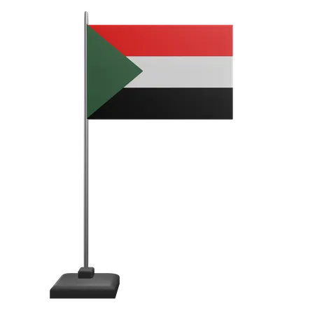 Drapeau du Soudan  3D Icon
