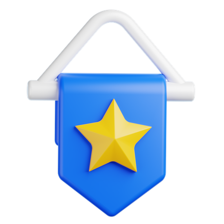 Drapeau de sport  3D Icon