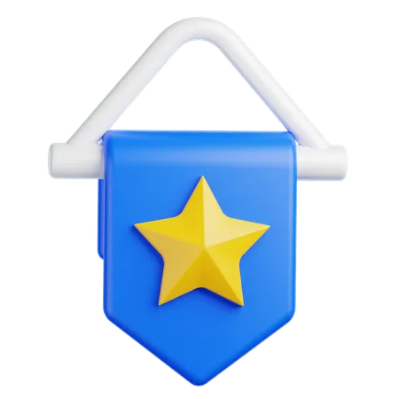 Drapeau de sport  3D Icon