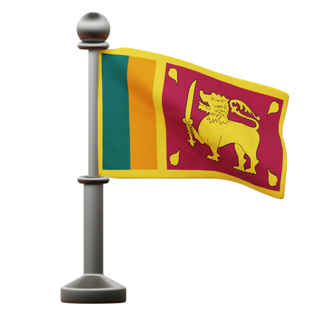 Drapeau du Sri Lanka  3D Icon