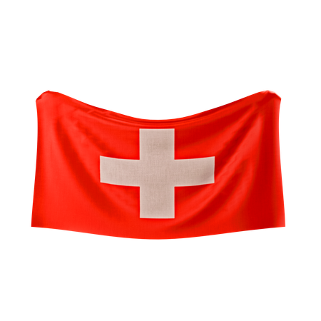 Drapeau suisse  3D Icon