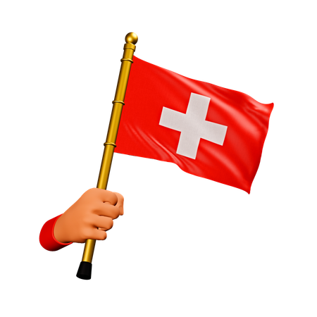 Drapeau suisse  3D Icon