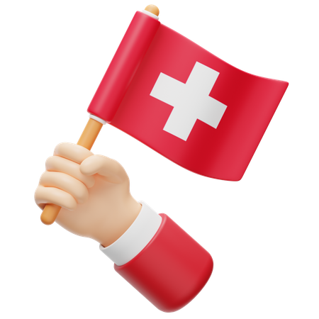 Drapeau suisse  3D Icon