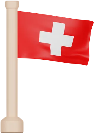 Drapeau suisse  3D Icon