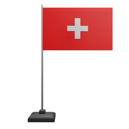 Drapeau suisse  3D Icon