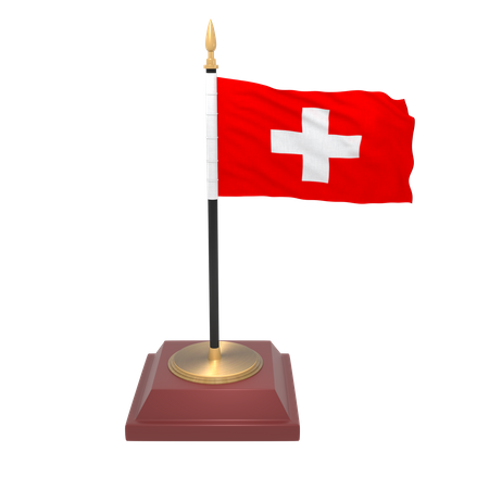 Drapeau suisse  3D Icon