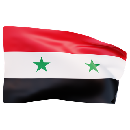 Drapeau de la Syrie  3D Icon