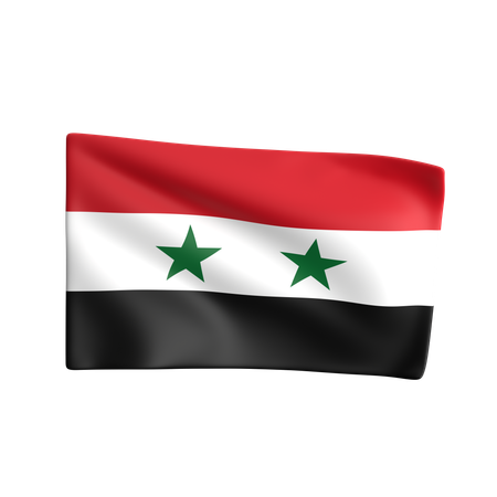 Drapeau de la Syrie  3D Icon