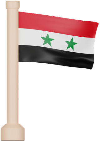 Drapeau de la Syrie  3D Icon