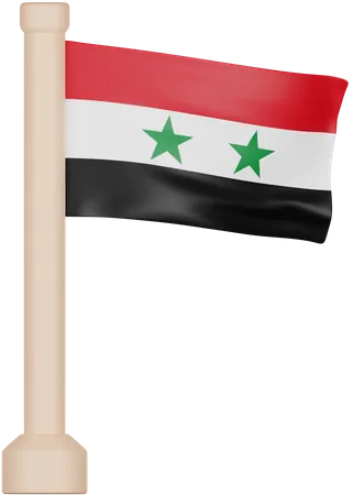 Drapeau de la Syrie  3D Icon