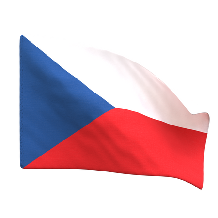 Drapeau tchèque  3D Icon