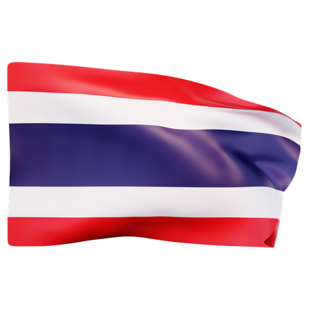 Drapeau de la Thaïlande  3D Icon