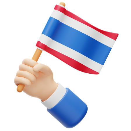 Drapeau de la Thaïlande  3D Icon